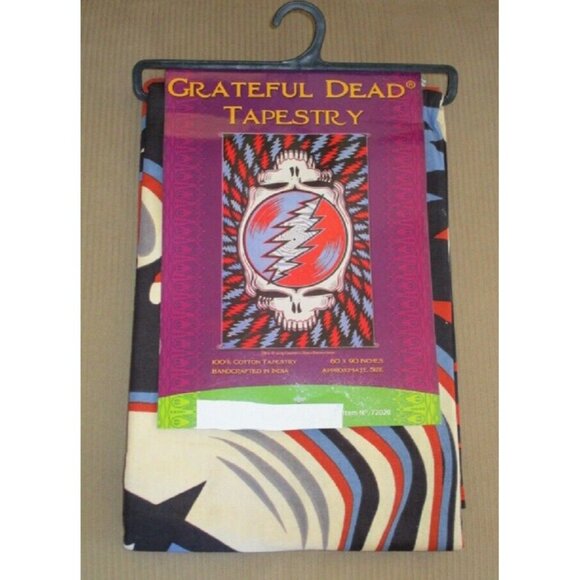 Grateful Dead New Steal Your Face Red White Blue Tapestry Large Wall Decor 60X90 - Picture 2 of 2